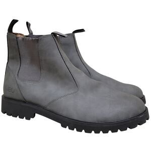 JBU Men Kai Water Resistant Chelsea Ankle Boots Size US 12M Grey Faux Leather